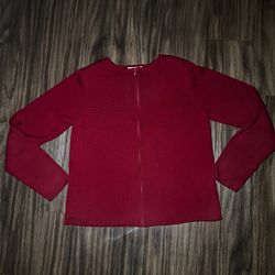 Christopher & Banks Ruby Red Cardigan sweater M