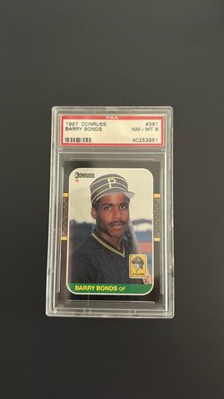 1987 Donruss Barry Bonds #361 PSA 8 NM-MT