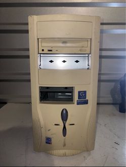 Vintage Unbranded ATX Mid Tower PC Case Beige Retro for Sleeper Build PC