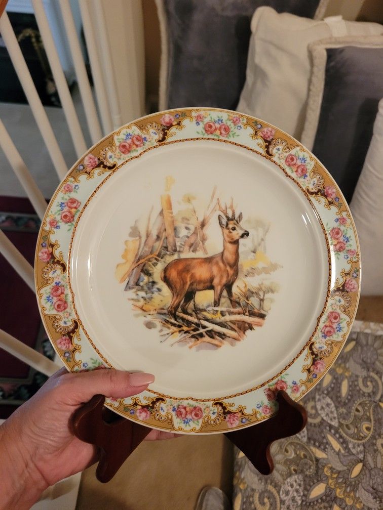 Pictures, Plates, Fake Roses, a Wreath