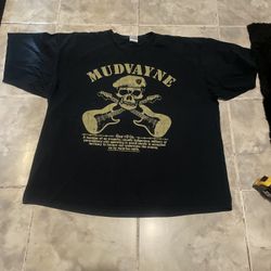Vintage Mudvayne Guerilla Tour T-Shirt XXL Concert Tee Original Y2K