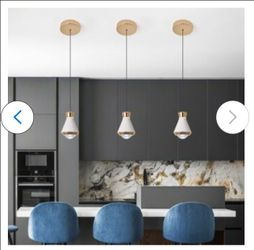 ZHLLMQ Modern 3.74 in 1-Light 3 Pack Mini Pendant White Gold Crystal Conical Integrated LED