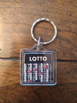 Retro Collectible LOTTO Keyring Keychain Win With Lotto Pick 49 Game
