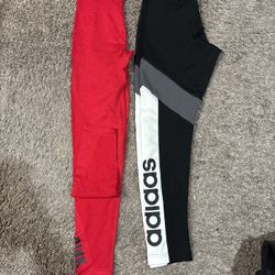 Brand New VS PINK XS Leggings + Adidas S Leggings