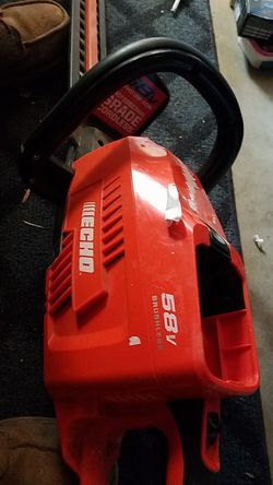 The ECHO 58-Volt Cordless Hedge Trimmer 24" $100 , "TOOL ONLY BATTERY NOT INCLUDED"