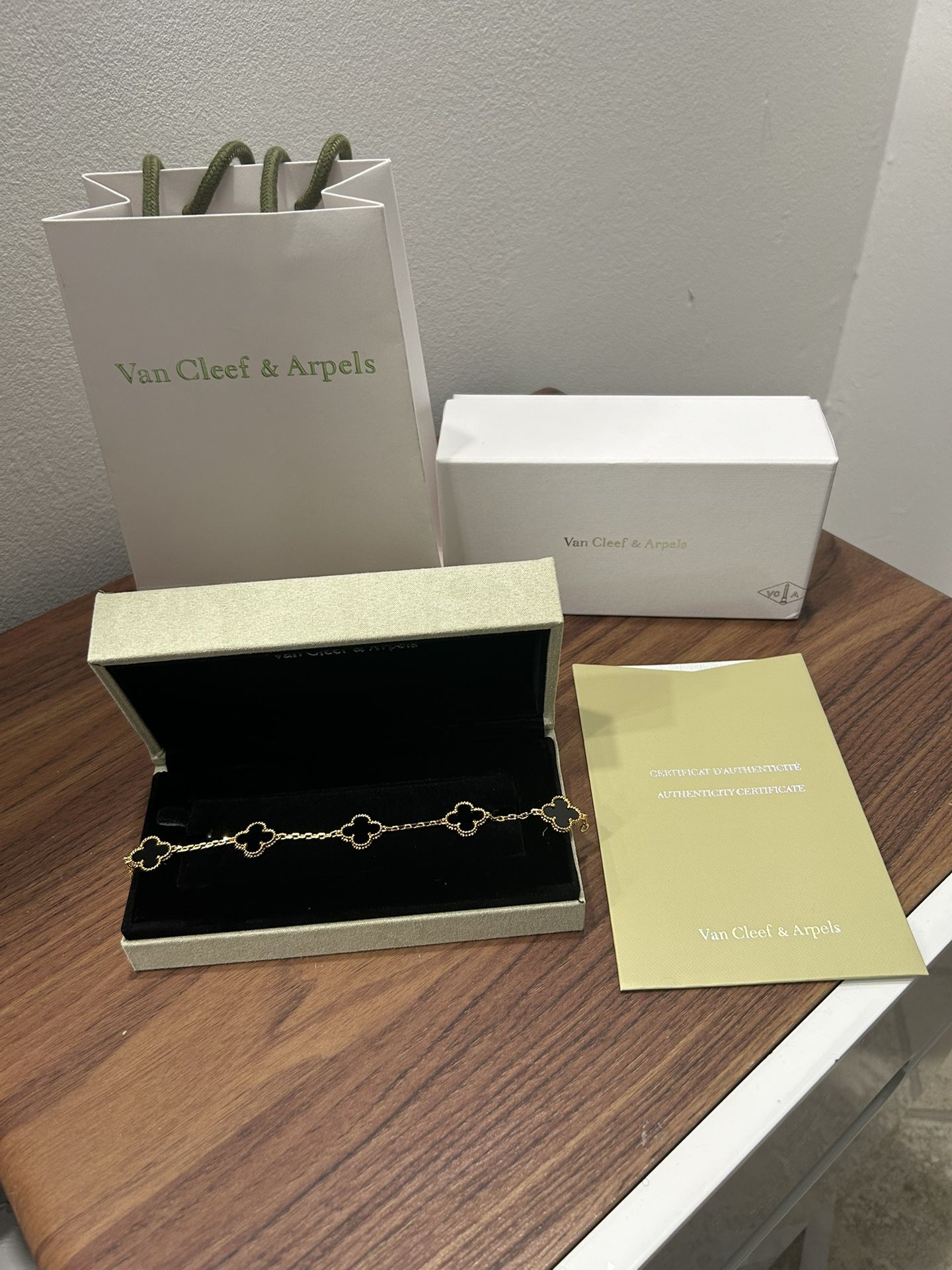 Van Cleef & Arpels Black and Gold Bracelet