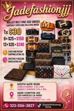 Wallet and belts