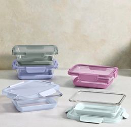 Brand New Costco Ello Meal Prep Glass 5-Container Set.