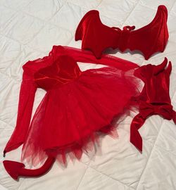 Red Devil Halloween Costume Set