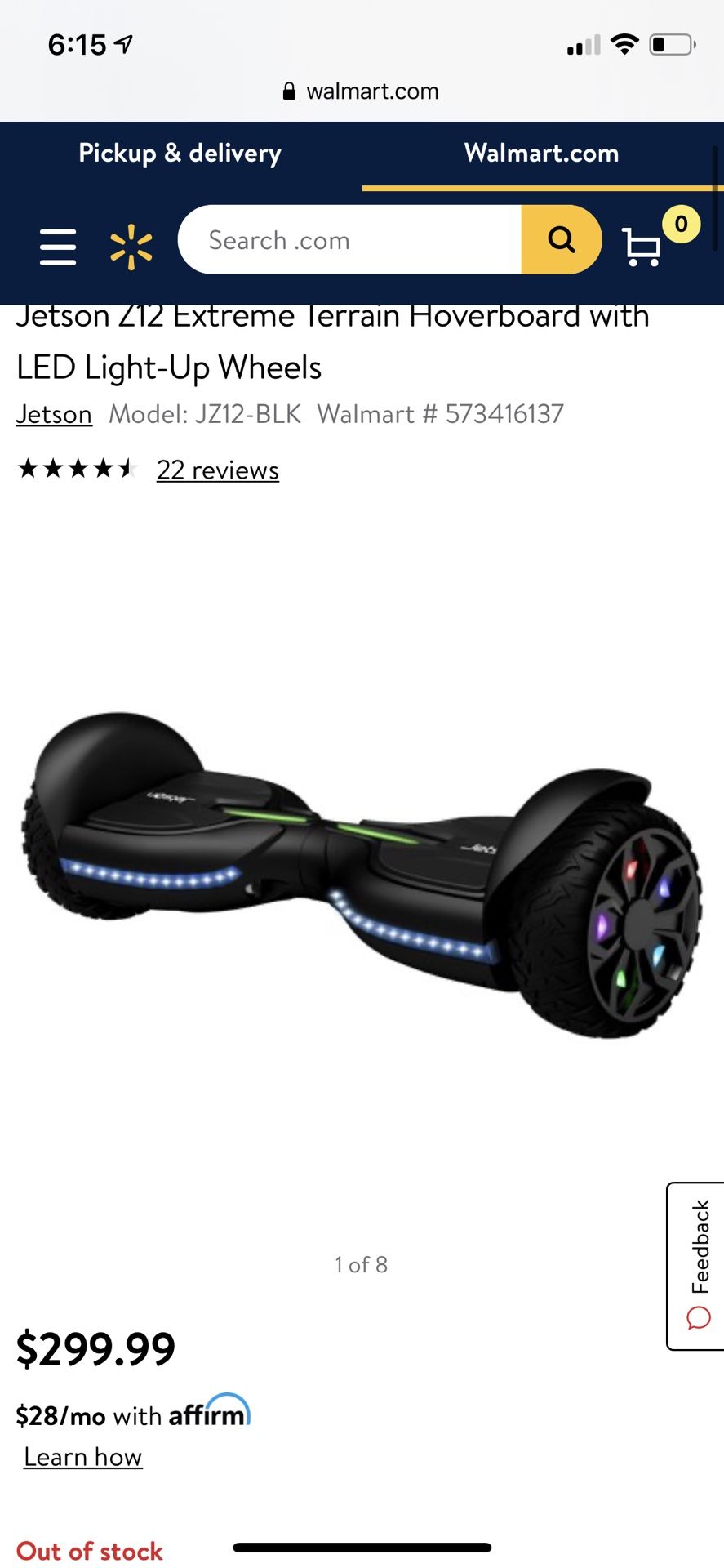 Jetson Z12 Hoverboard