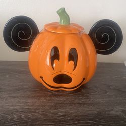 Mickey Mouse Pumpkin Cookie Jar
