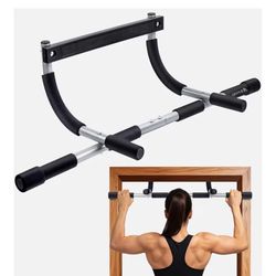 Home Pull Up Bar - Doorway Mount for Apartments | 265lb Heavy-Duty Strength Trainer | Multi-Grip Space Saver