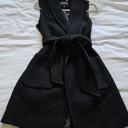 Express Sleeveless Over Coat, XS