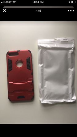 NWT IPhone 7 Plus case with kickstand red
