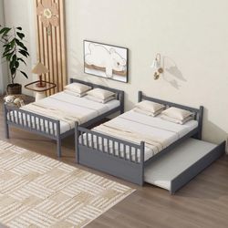 Full over full with trundle bunk bed
