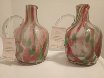 BRAND NEW ASHLAND HANDCRAFTED DECOR GLASS CONTAINER MADE IN INDIA - $35 (Harahan)
