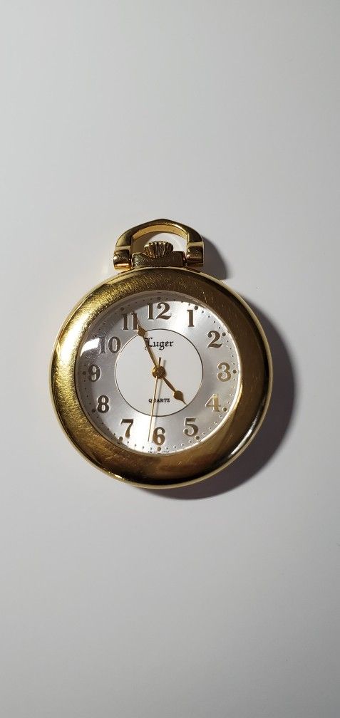 Vintage Gold Luger Swiss Pocket Watch - drbglawrence-surgeon  display picture 1