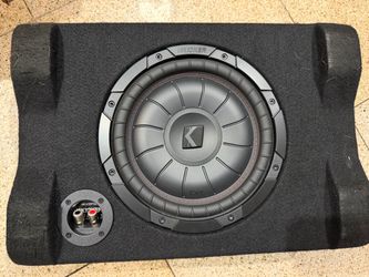KICKER 48CVTDF102 CAR/TRUCK 10"COMPVT THIN DOWN-FIRING SUBWOOFER ENCLOSURE 2-OHM