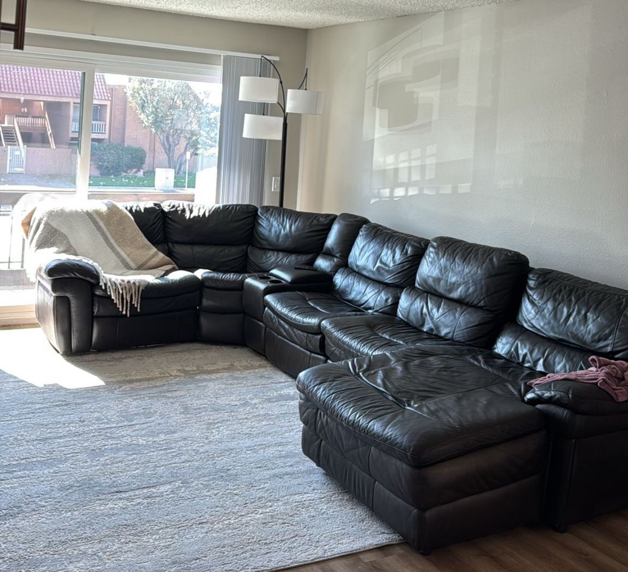 Black Leather Sofa β $200
