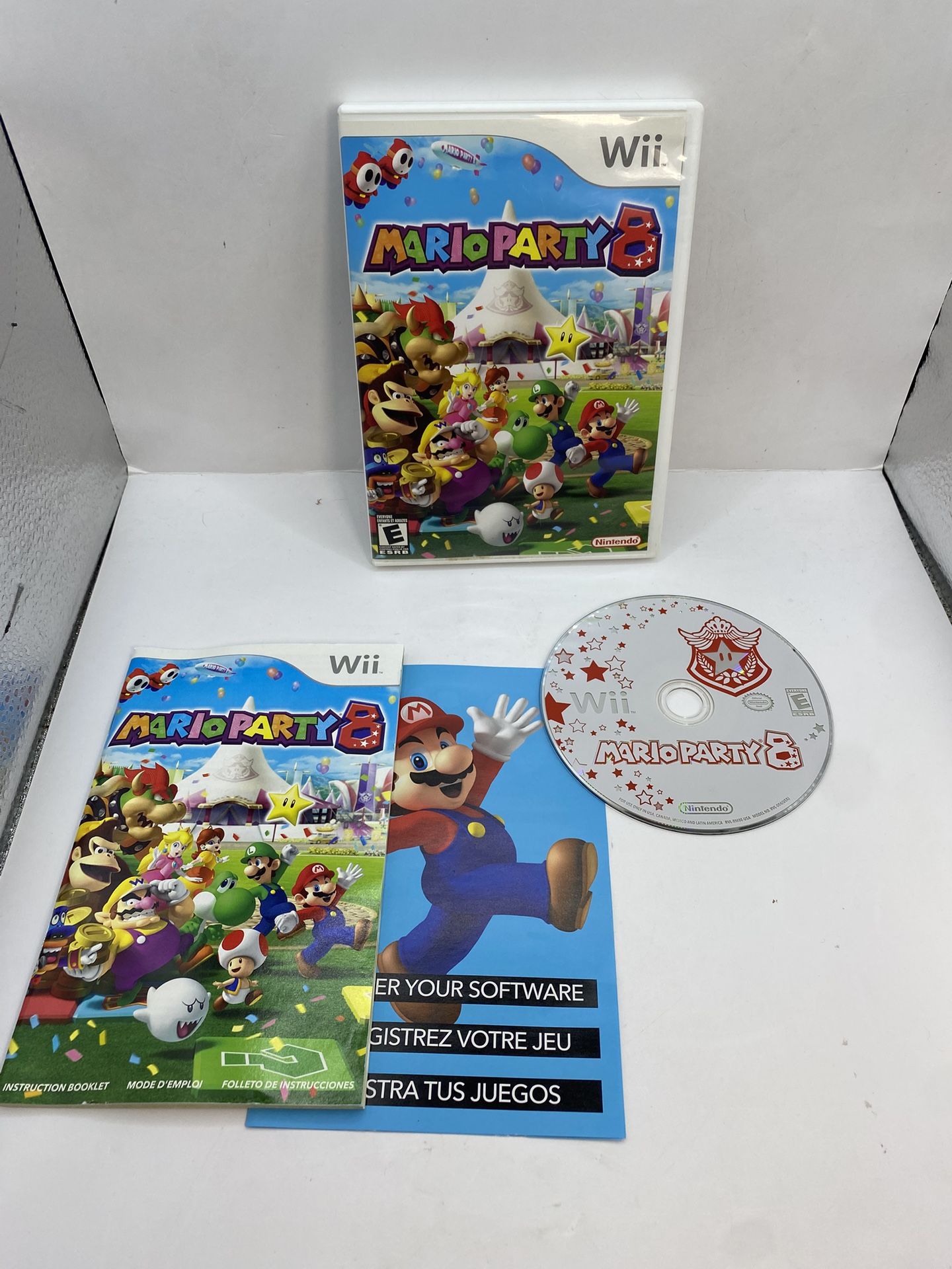 Mario Party 8 Wii (Nintendo Wii, 2007) Complete CIB Manual