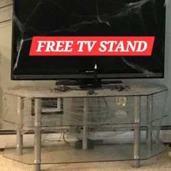 FREE glass TV Stand