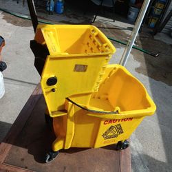 Commercial Mop Bucket And Quickie Broom