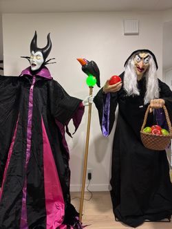 6.5 ft. Animated LED Maleficent , 5.5 ft. Animated LED Evil Queen (  Animatronic )