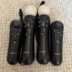PlayStation 3 4 Motion (CECH-ZCM1U) & Navigation (CECH-ZCS1U) Controller Lot