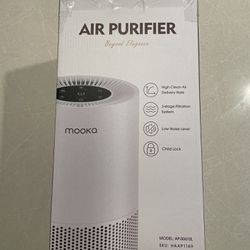 MOOKA Air Purifier *BRAND NEW* Home Large Rooms 1200ft² H13 True HEPA Bedroom Pets Fragrance Sponge Timer Filter Cleaner Dust Smoke Odor Pollen Dander