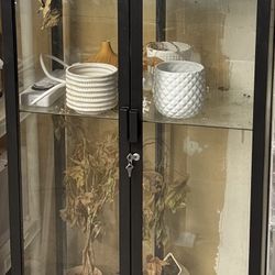 Ikea Milsbo Glass Door Cabinet