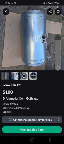 Grow fan 12"