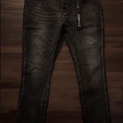 Purple jeans