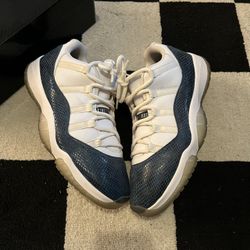 Jordan 11 Navy Snakeskin