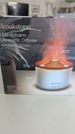 Brand new brookstone led volcano ultrasonic diffuser