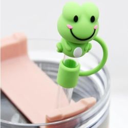 Cute Animal 4pc Straw Cover Cap 