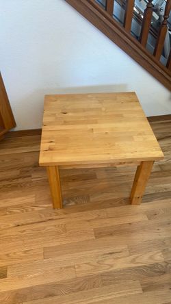 Small Solid Wood Side Table