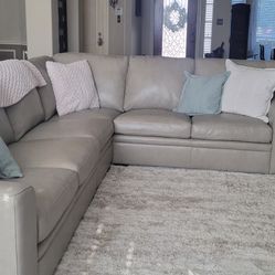 Leather Sectional Sofa - 4 Piece