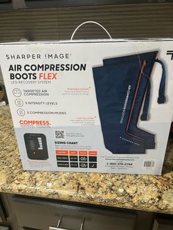 BRAND NEW & FACTORY SEALED – Sharper Image Air Compression Boots Flex L/XL