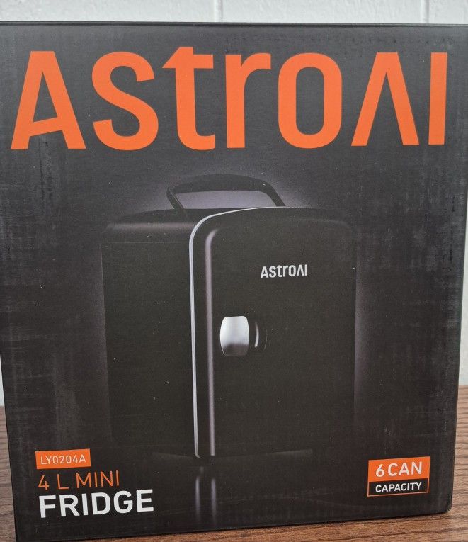 AstroAI Portable Mini Fridge, 4 Liter, 6 Can