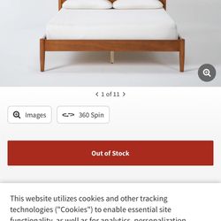 BEAUTIFUL MCM ALTON QUEEN BEDROOM SET FROM Living Space