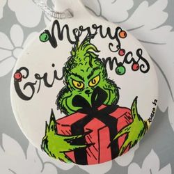 Hand Painted Grinch Ornament