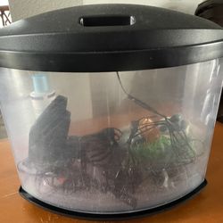 Aqueon LED Small Fish Tank Black