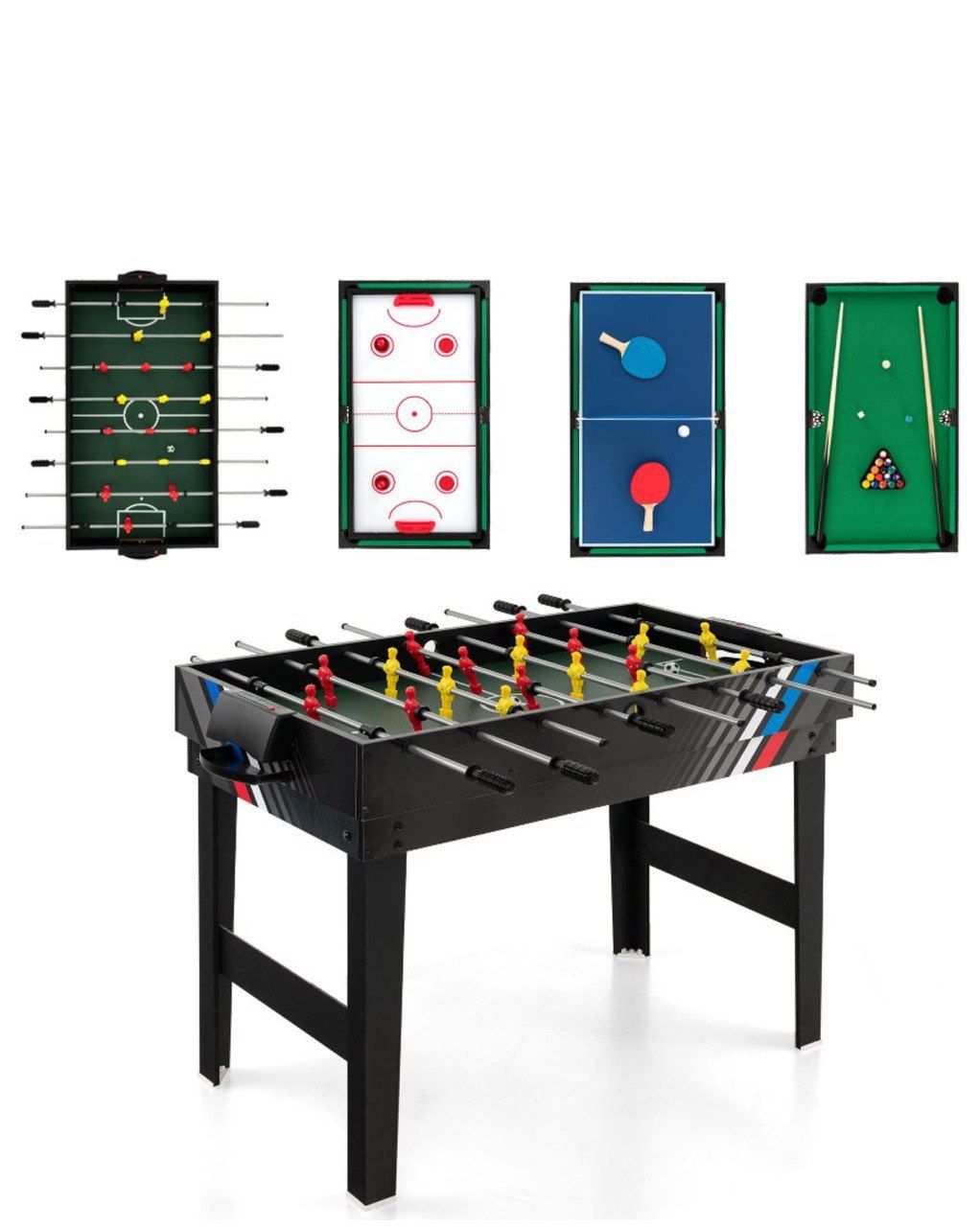 4-in-1 Multi Game Table – Like New (Foosball, Air Hockey, Ping Pong, Billiards)