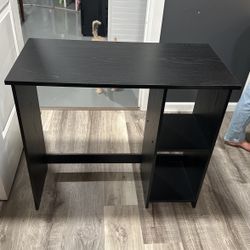 Small Black Desk 31x15x28