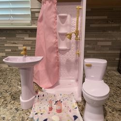 Our Generation Sweet Bathroom Accessory Set for 18" Dolls 