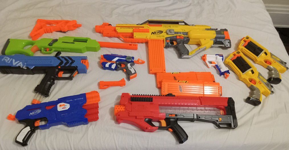 Nerf Guns In Good Condition All Working $75
