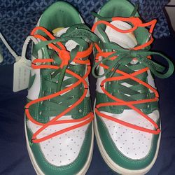 Off White Nike Dunk Low “Pine Green” (Size 9.5)