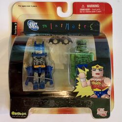 DC Direct Minimates Battle-Damaged BATMAN & KILLER CROC Figure Set MOC