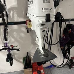 Suzuki 15hp Outboard Motor For Boat Boating 
