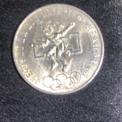 1968 Mexican Olympics 25 Pesos
